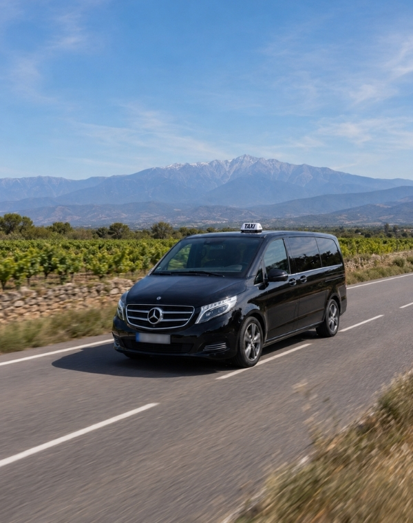 Taxi Romain en transfert entre l’aéroport de Perpignan et les Pyrénées-Orientales